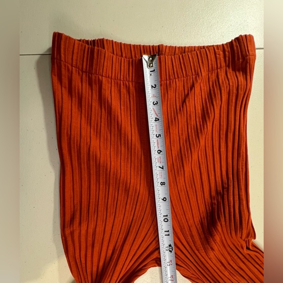 SIMON MILLER Cyrene Ribbed Knit Pants in Burnt Orange, Size Extra Small, NEW - Picture 11 of 12